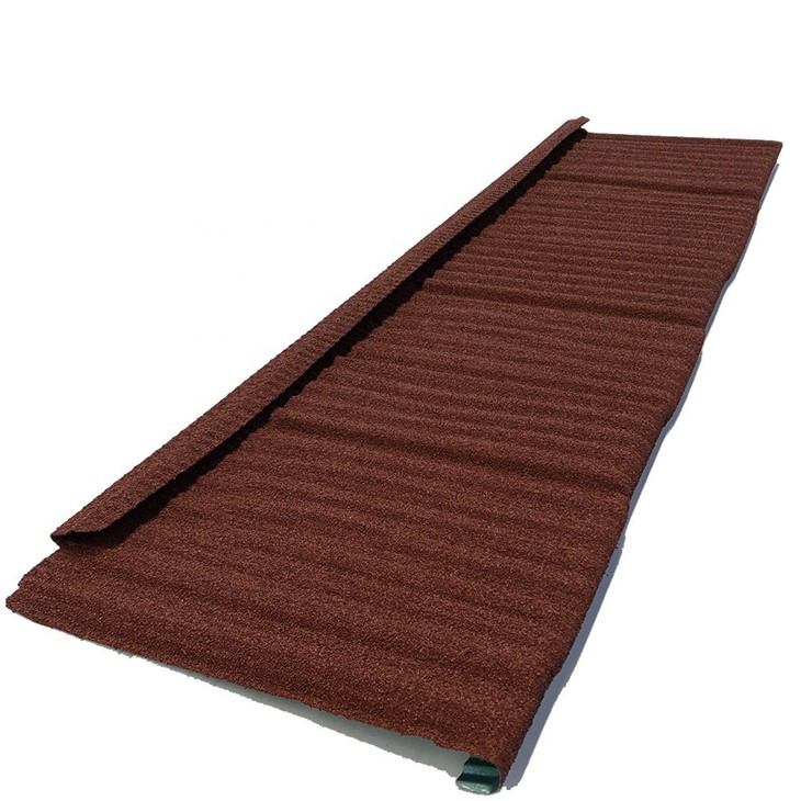 Galvanized Zinc Stone Coated Metal Steel Sheet Interlocking Roof Roofing Tile For Sell