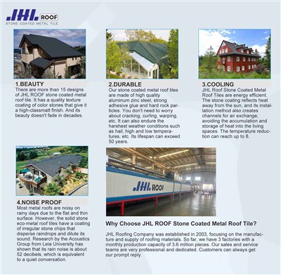 About JHL ROOF Stone Coated Metal Roofing